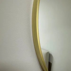 Golden Round Mirror Titanium