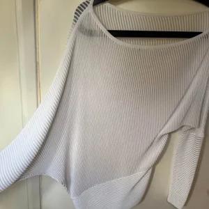 Reiss white asymmetric semi-sheer top size UK10/M - Image 2