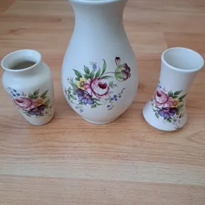 Vintage English Axe Vale Pottery Vases and Dishes - Image 3