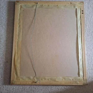 Large world map in gold frame - Image 3