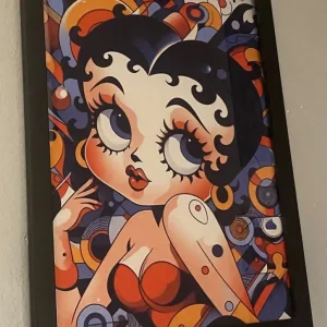 Betty Boop Pictures x 10 in A4 box frames - Image 2