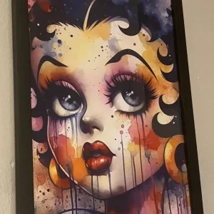 Betty Boop Pictures x 10 in A4 box frames - Image 3