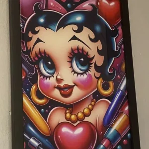 Betty Boop Pictures x 10 in A4 box frames - Image 6