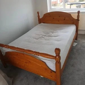 Double bed and mattress - Image 2