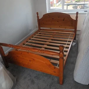 Double bed and mattress - Image 4