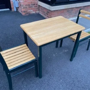 table and 2 chairs