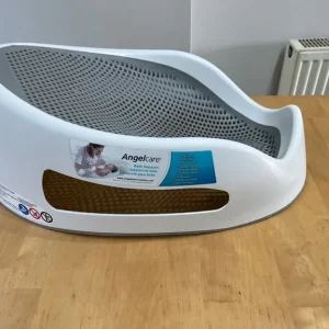 Angelcare babies grey & white soft touch bath support - Image 2