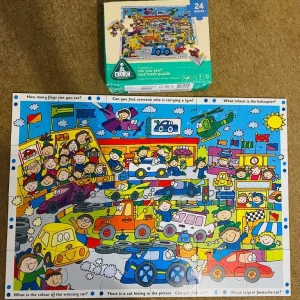 Big Tractor & Race Track Puzzle - Image 2