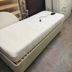 Beige Fabric Single Bed - Image 3