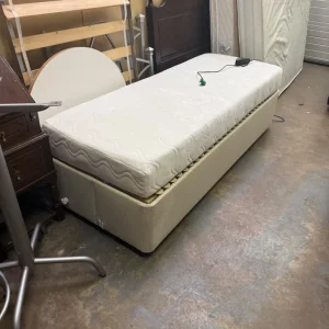 Beige Fabric Single Bed - Image 4