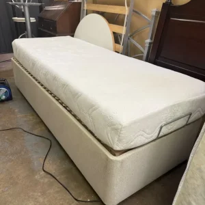 Beige Fabric Single Bed - Image 6