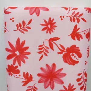 Headboard Bench with Pink and Red Flowers - Image 4