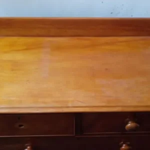 Antique Pine chest of drawers with original knobs - Image 2
