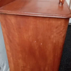 Antique Pine chest of drawers with original knobs - Image 4