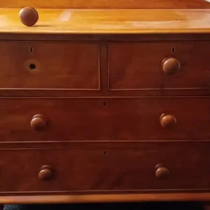 Antique Pine chest of drawers with original knobs