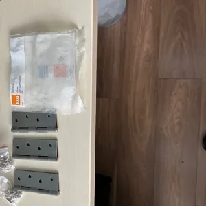 Three unused B&Q 100mm stainless steel butt hinges - Image 2