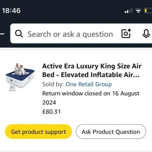 Active Era Elevated King Size Air Bed - NEW - Image 2