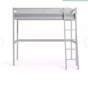 White wooden single bed frame - Image 2