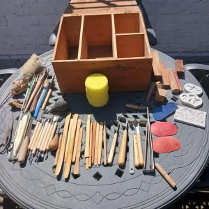 Fulham Pottery Tools Pre-1979 – Wooden Box Set - Image 2
