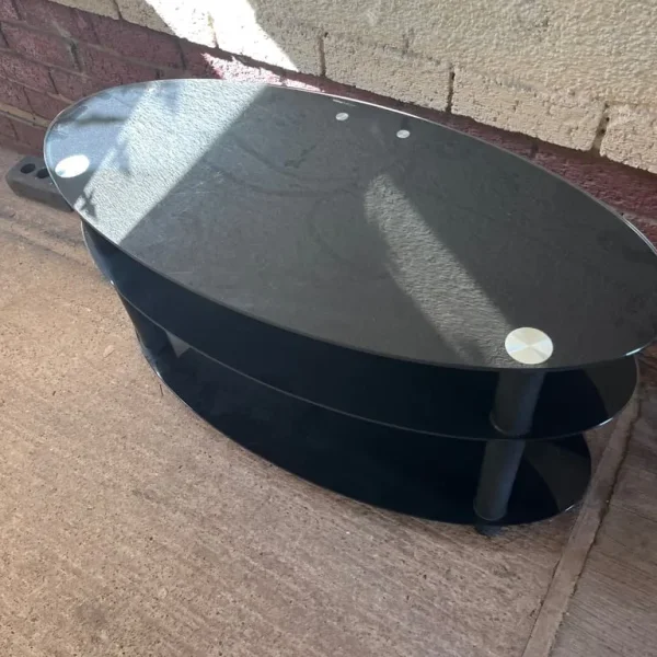 Oval tv stand