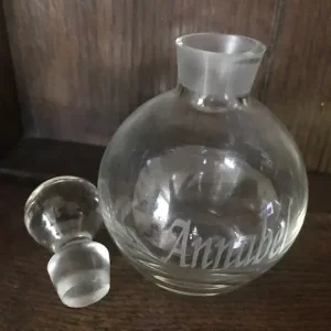 Glass Engraved Perfume Bottle - ‘Annabel’ - Image 2
