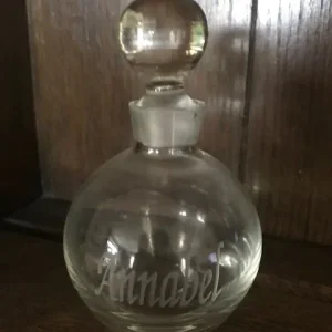 Glass Engraved Perfume Bottle - ‘Annabel’