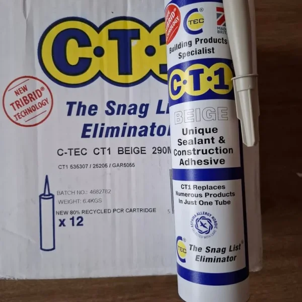 CT1 Beige Sealant & Construction Adhesive 12 Tubes
