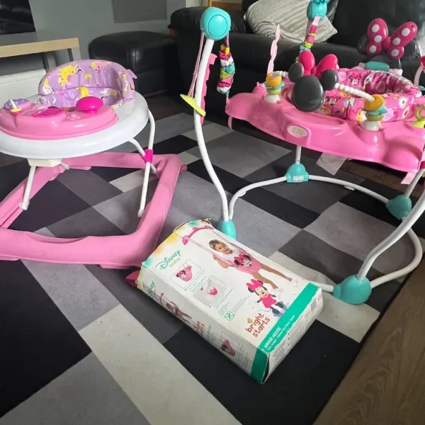 Baby walker and Jumparoo set