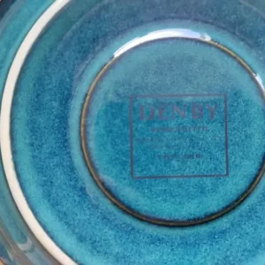 Denby tea set – 6 cups, saucers, side plates, milk jug and sugar bowl - Image 3