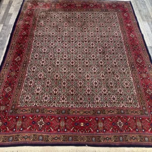 Large handmade Persian mood rug 270 x 215 cm