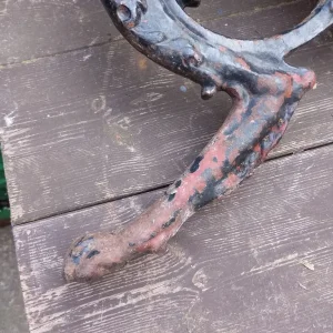 Pair of 19th century coalbrookdale style cast iron table ends - Image 3