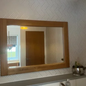 Mirror with brown outline - Image 3