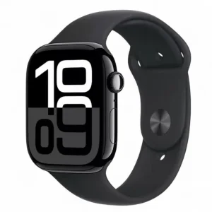 APPLE Watch Series 10 46mm Jet Black Aluminium with Black Sport Band - Image 2