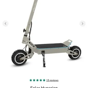 Solar Hyperion 65mph 72v scooter