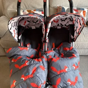 Cosatto Mr Fox print double stroller - Image 2