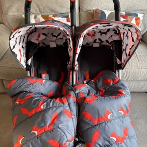Cosatto Mr Fox print double stroller - Image 3