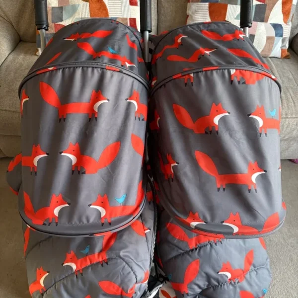 Cosatto Mr Fox print double stroller