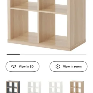 IKEA KALLAX White Stained Oak Unit - Image 3