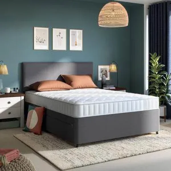 King Size Divan Bed Set – Plush Velvet – UK Made