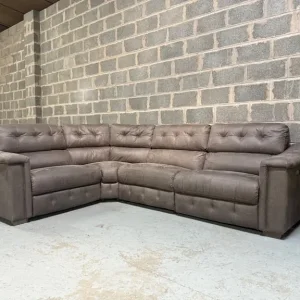 La-Z-Boy Hollywood Fabric Power Recliner Corner Sofa - Image 4