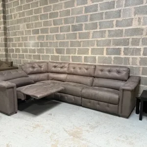La-Z-Boy Hollywood Fabric Power Recliner Corner Sofa - Image 8