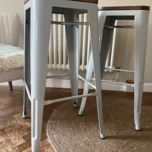 Tolix bar stools x2 - Image 2
