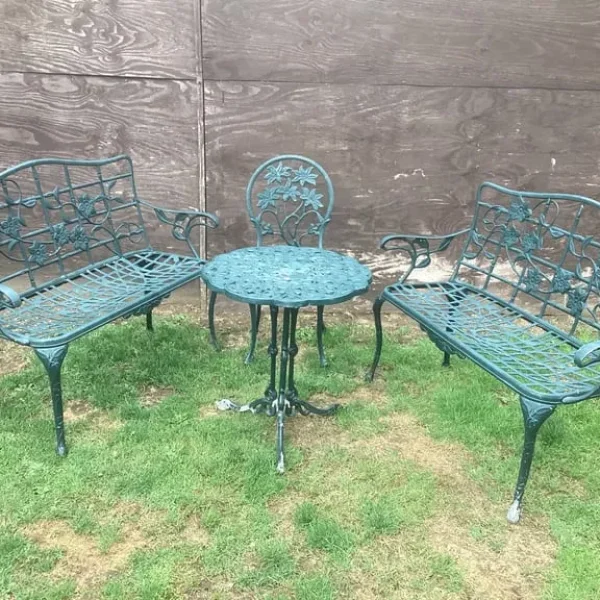 Cast aluminium garden set nova