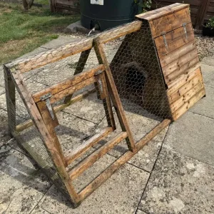 Carpenter made chicken coop and rabbit house with run - Image 2
