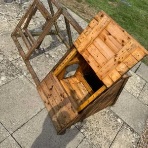 Carpenter made chicken coop and rabbit house with run - Image 7