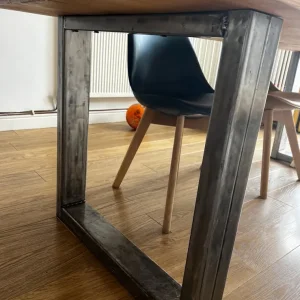 Dining table and bench (industrial style) - Image 5