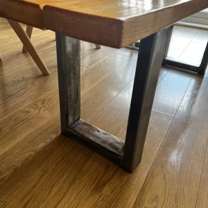Dining table and bench (industrial style) - Image 6