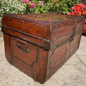 Vintage Metal Trunk - Image 2