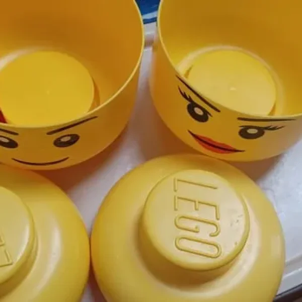 Two Lego storage boxes