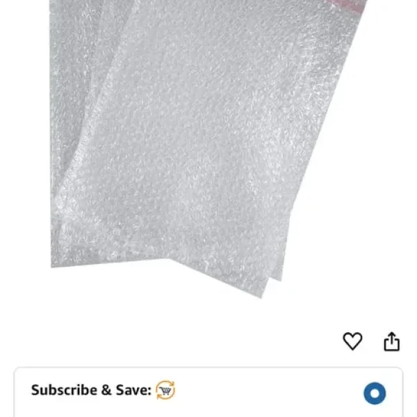 Bubble wrap pouches